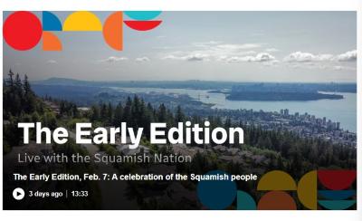 The Early Edition: A celebration of the Squamish people
