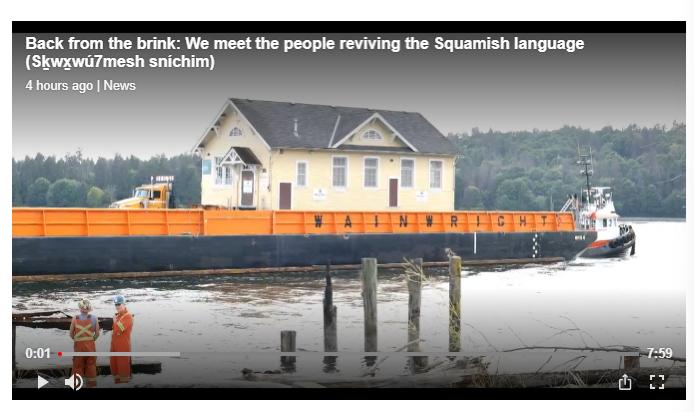 Back from the brink: We meet the people reviving the Squamish language (Sḵwx̱wú7mesh sníchim)