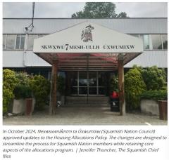 Squamish Nation updates housing policy
