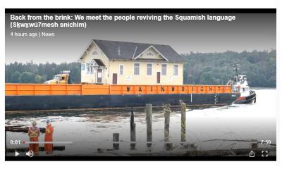 Back from the brink: We meet the people reviving the Squamish language (Sḵwx̱wú7mesh sníchim)