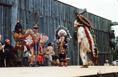 Indian Days, Capilano, Chiefs Baker and Khatsalano (left), August 1966
