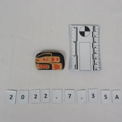 Carving, killer whale pin.