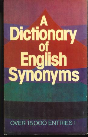 A Dictionary of English Synonyms