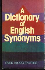 A Dictionary of English Synonyms