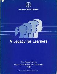 A Legacy for Learners: The Report of the Royal Commission on Education 1988