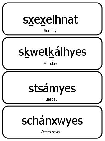 Days of the Week