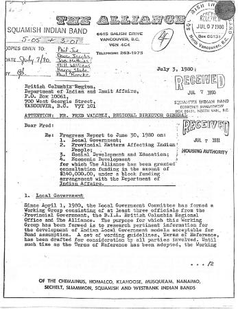 [Correspondence from Andrew C. Charles to Fred Walchli]