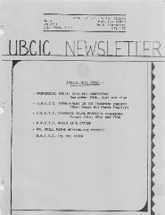 UBCIC Newsletter, Volume 1, Number 6