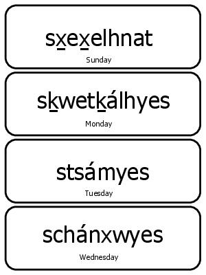 Days of the Week