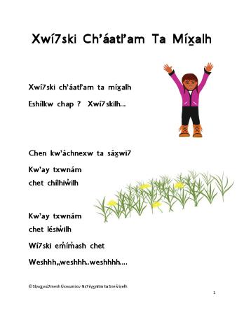 Xwí7ski Ch’áatl’am Ta Míx̱alh - Let’s Go on a Bear Hunt