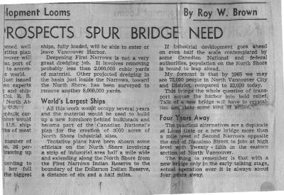 Prospects Spur Bridge Need