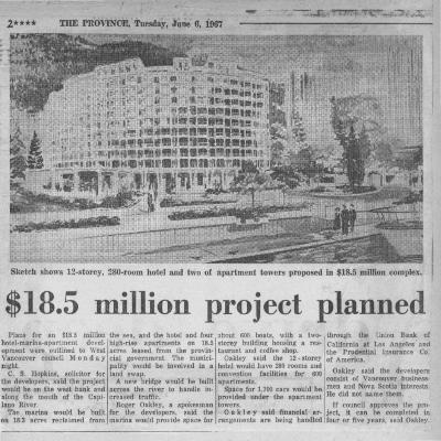 $18.5 million project planned