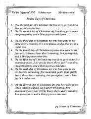 Schánxwyes Skwétsatenáat - Twelve Days of Christmas