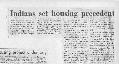 Indians set housing precedent