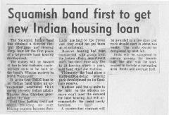Squamish band first to get new Indian housing loan