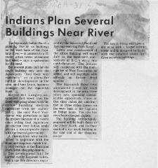 Indians Plan Several Buildings Near River