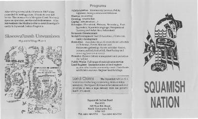 Squamish Nation [brochure]