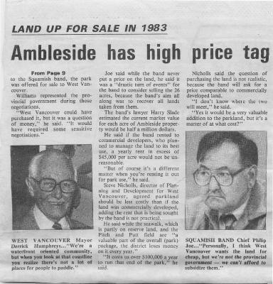 Ambleside has high price tag