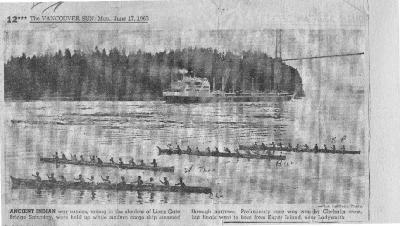 Ancient Indian war canoes
