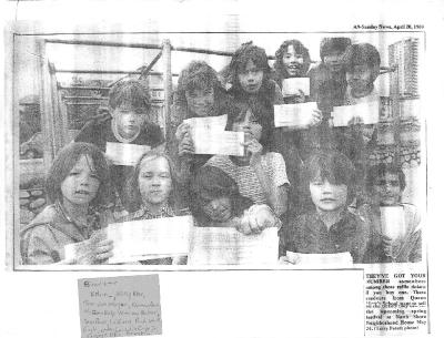 [Students from Queen Mary's School]