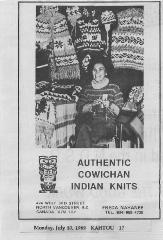 Authentic Cowichan Indian Knits