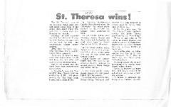St. Theresa wins!