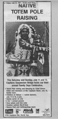 Native Totem Pole Raising