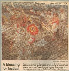 A blessing for festival