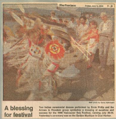 A blessing for festival