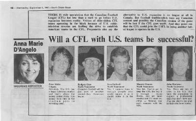 Will a CFL with US teams be successful?