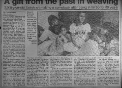 A gift from the past in weaving