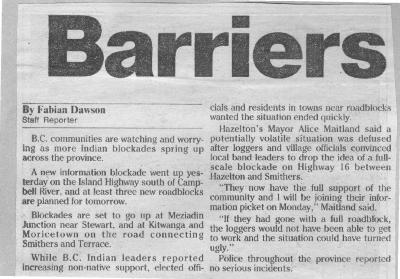 Barriers