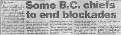 Some B.C. chiefs to end blockades