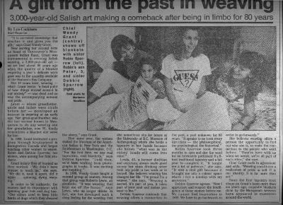 A gift from the past in weaving