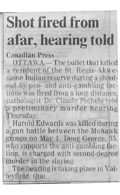 Shot fired from afar, hearing told