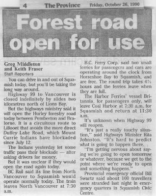 Forest road open for use