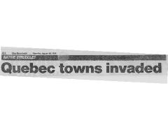 Quebec towns invaded