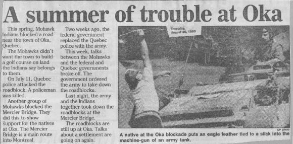 A summer of trouble at Oka