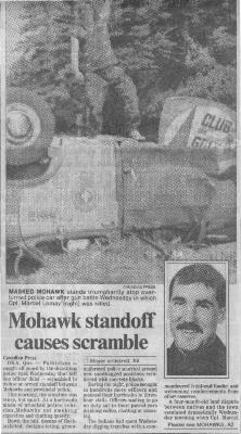 Mohawk standoff causes scramble