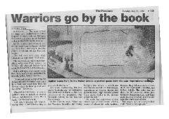 Warriors go by the book