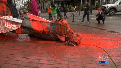 Gassy Jack statue toppling denies Squamish Nation planned reconciliation event