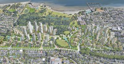 Jericho Lands development proposal in Vancouver's West Point Grey neighbourhood now even more ambitious with 13,000 homes (RENDERINGS)
