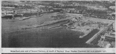 Waterfront area east of Second Narrows