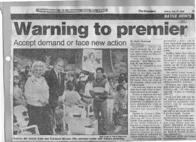 Warning to premier: Accept demand or face new action