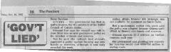 "Gov't Lied"