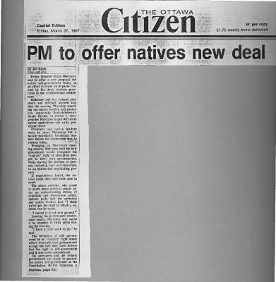 PM to offer natives new deal
