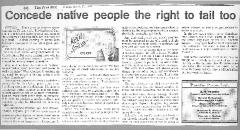 Concede native people the right to fail too