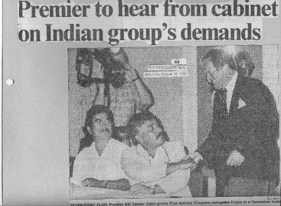 Premier to hear from cabinet on Indian group's demands
