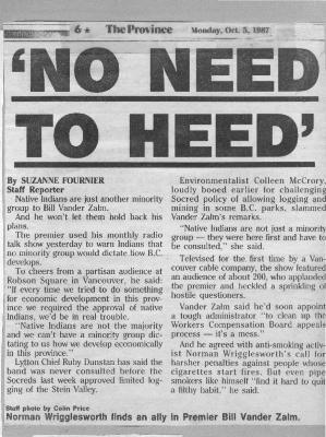 "No Need to Heed"