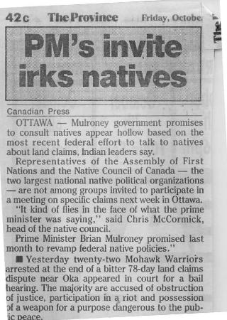 PM's invite irks natives